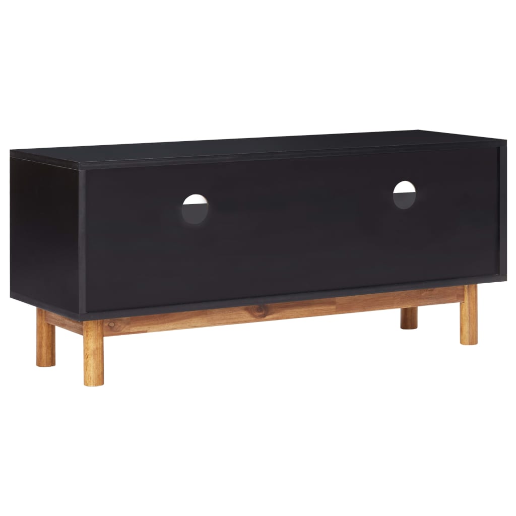 Meuble TV 100x35x45 cm Bois d'acacia massif et MDF - XIOS