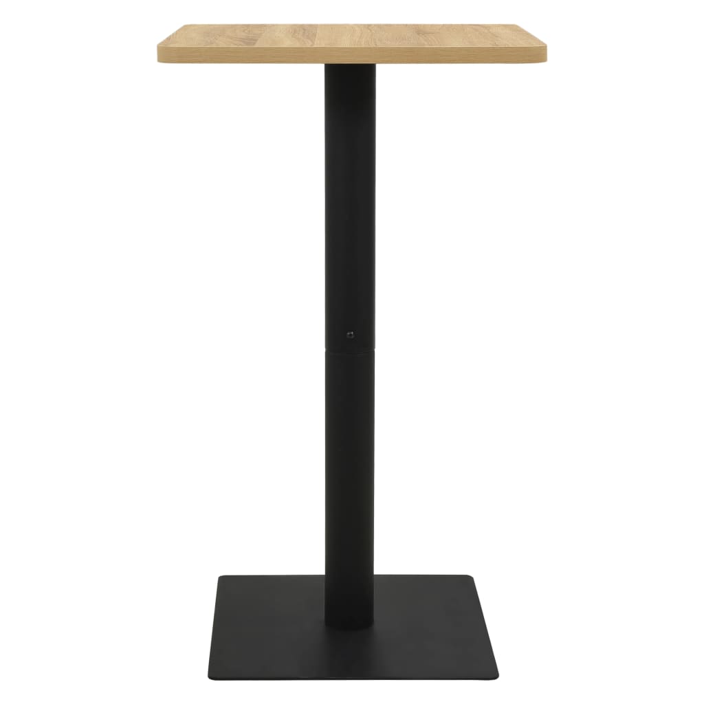 Table de bistro Couleur chêne 70x70x107 cm