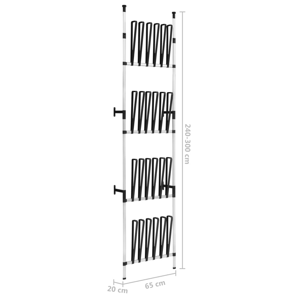 Étagère à bottes télescopique avec barres Aluminium - XIOS