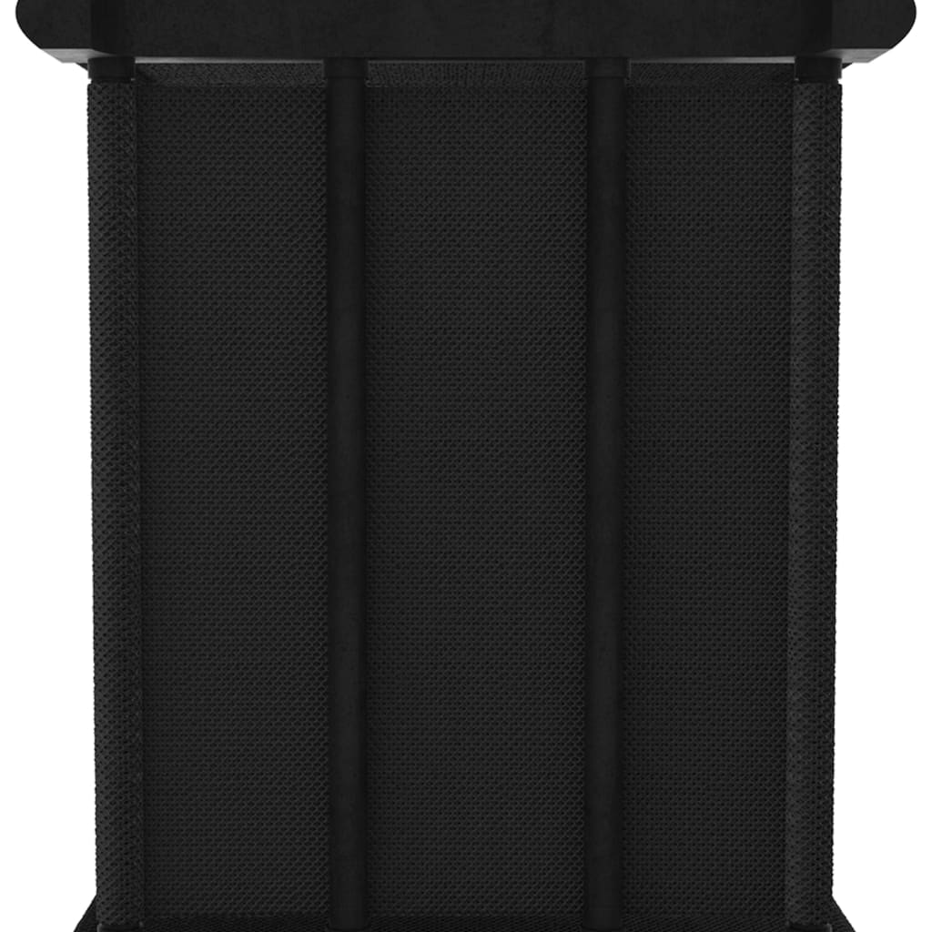 Étagère d'affichage 4 cubes Noir 69x30x72,5 cm Tissu - XIOS