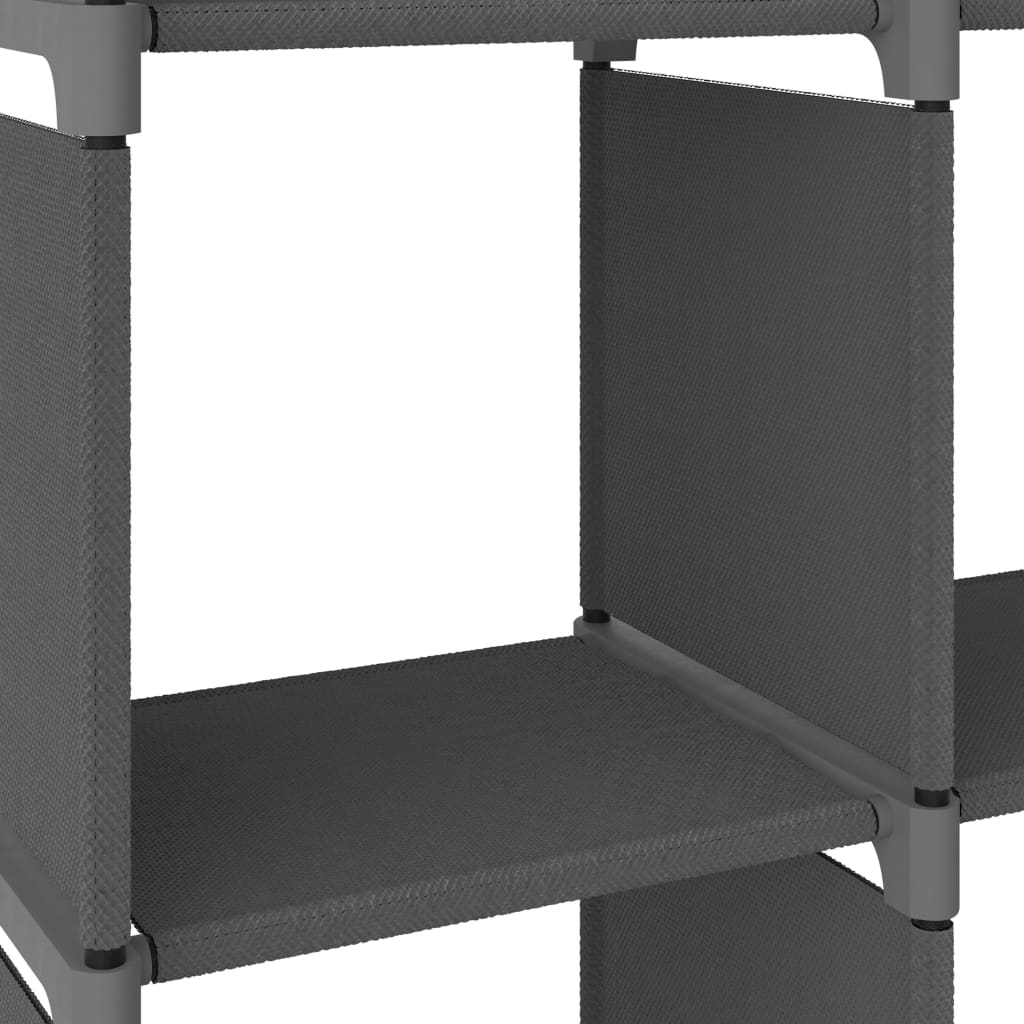 Étagère d'affichage 4 cubes Gris 69x30x72,5 cm Tissu - XIOS