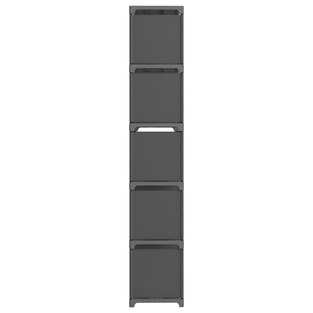 Étagère d'affichage 15 cubes Gris 103x30x175,5 cm Tissu - XIOS