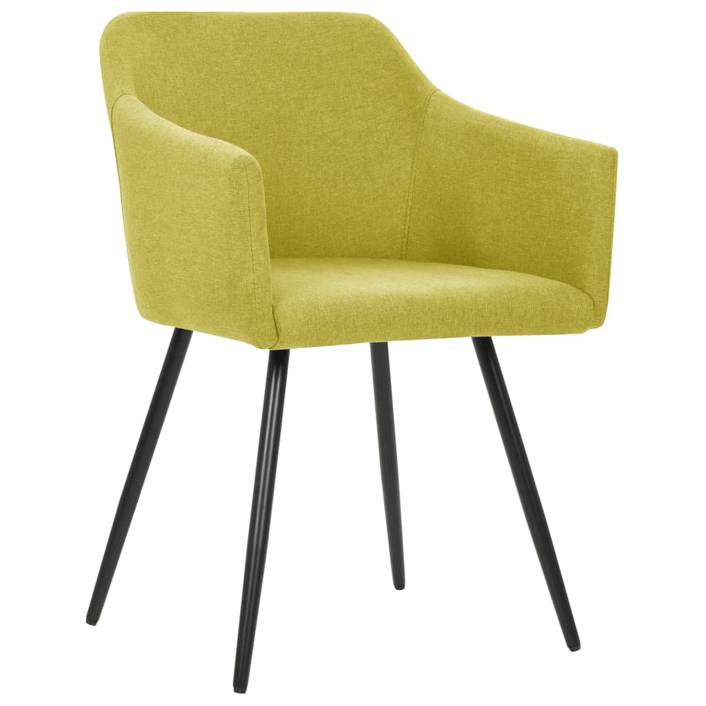 Chaises à manger lot de 2 vert tissu - XIOS
