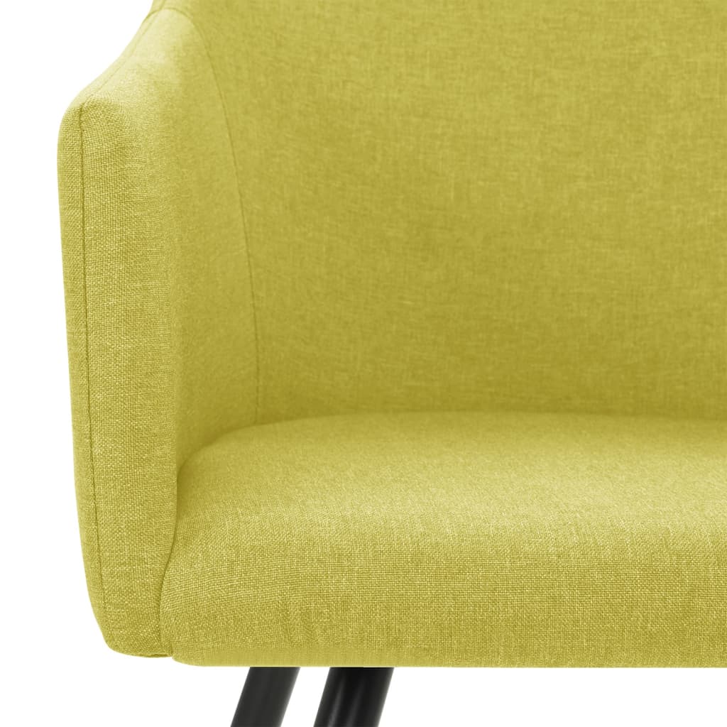 Chaises à manger lot de 2 vert tissu - XIOS