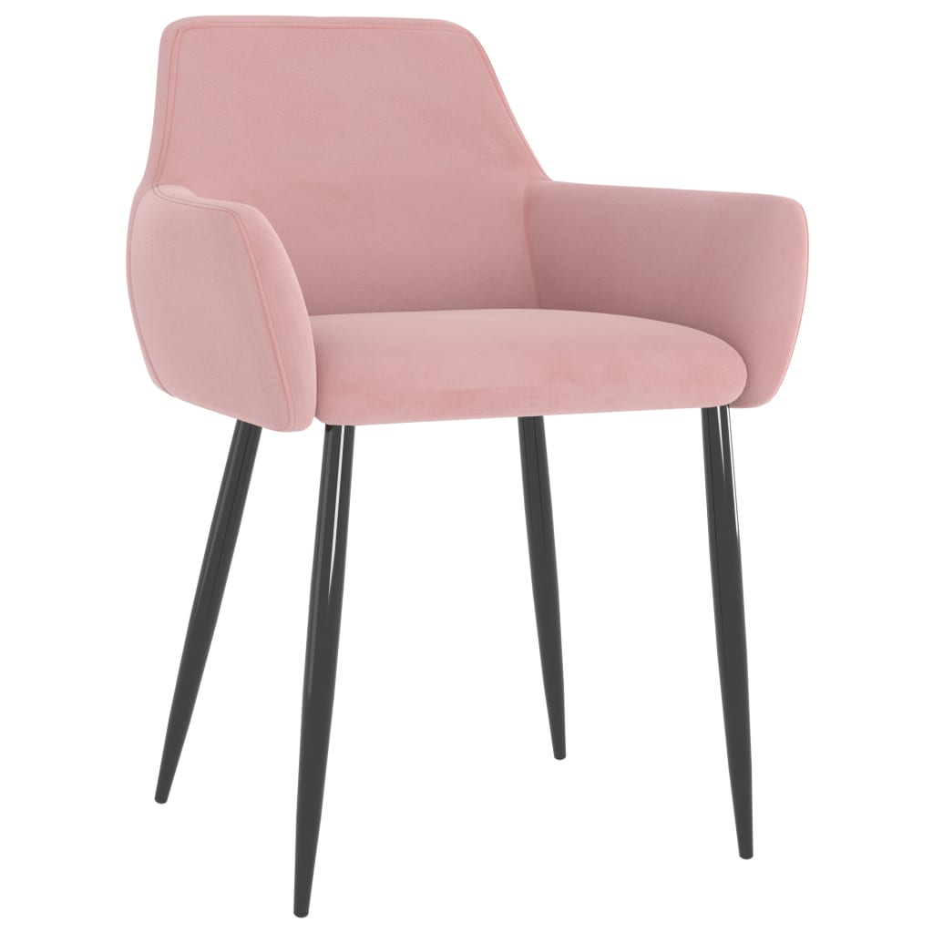 Chaises à manger lot de 2 Rose Velours - XIOS