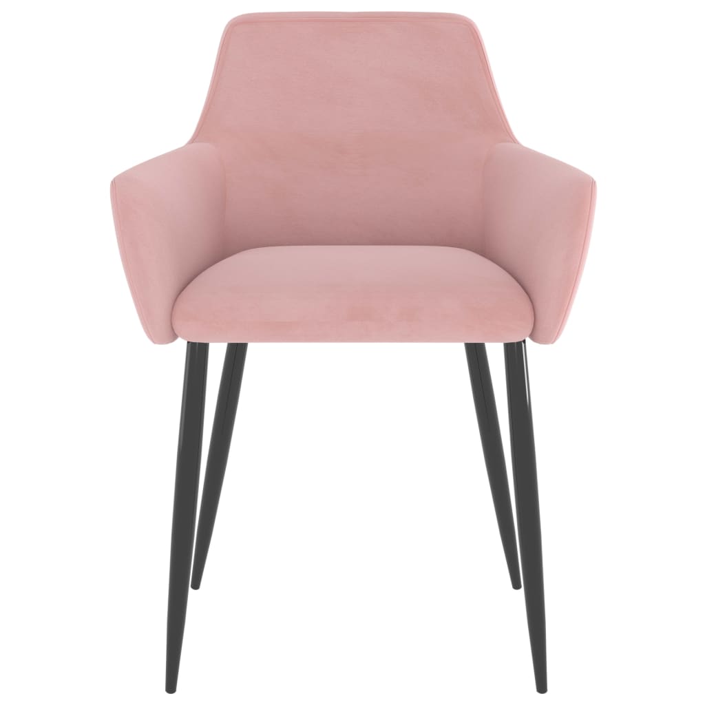 Chaises à manger lot de 2 Rose Velours - XIOS