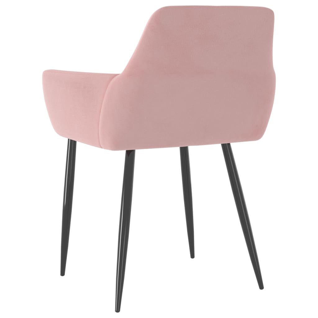 Chaises à manger lot de 2 Rose Velours - XIOS