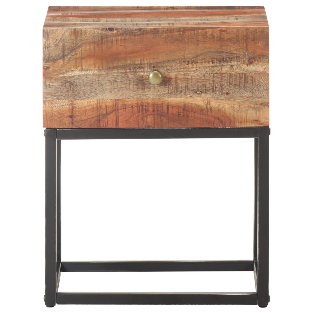 Table de chevet 40x30x50 cm Bois d'acacia brut - XIOS