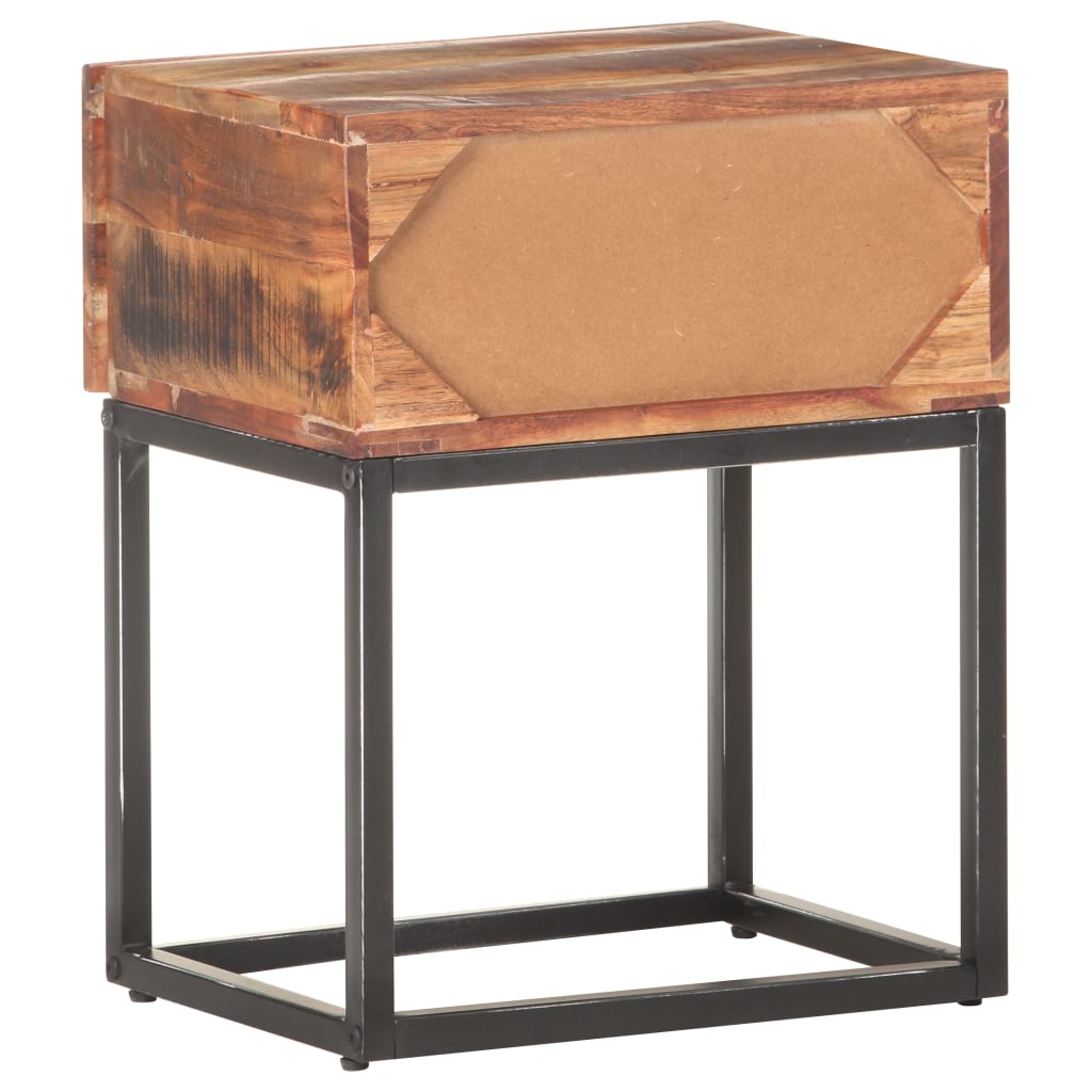 Table de chevet 40x30x50 cm Bois d'acacia brut - XIOS