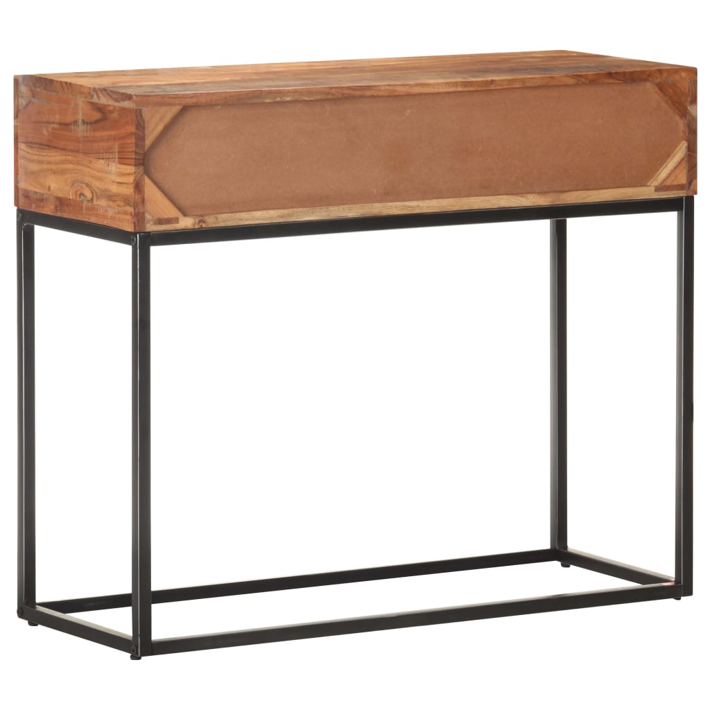 Table console 90x35x75 cm Bois d'acacia brut - XIOS