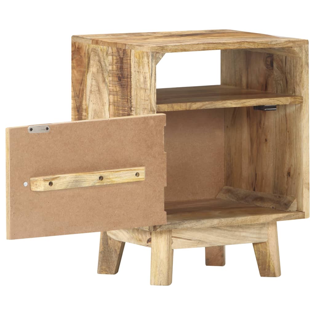 Table de chevet 40x30x50 cm Bois de manguier brut - XIOS