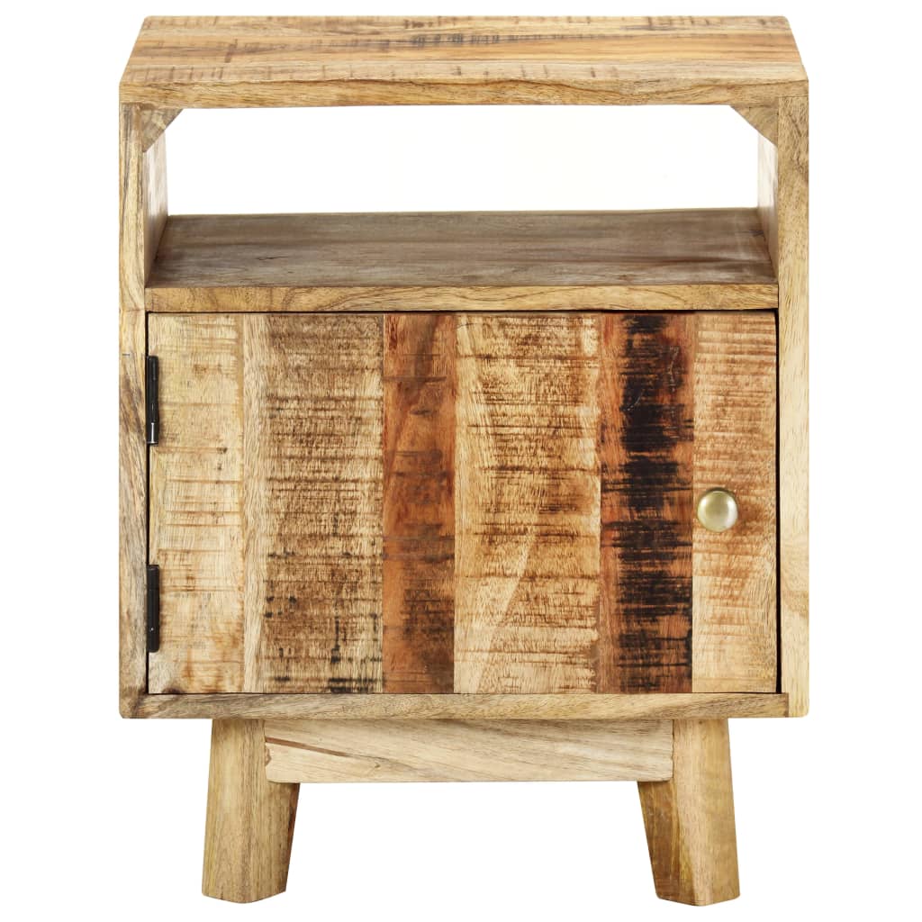Table de chevet 40x30x50 cm Bois de manguier brut - XIOS