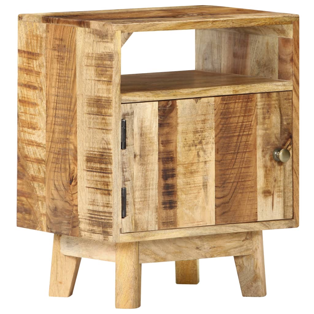 Table de chevet 40x30x50 cm Bois de manguier brut - XIOS