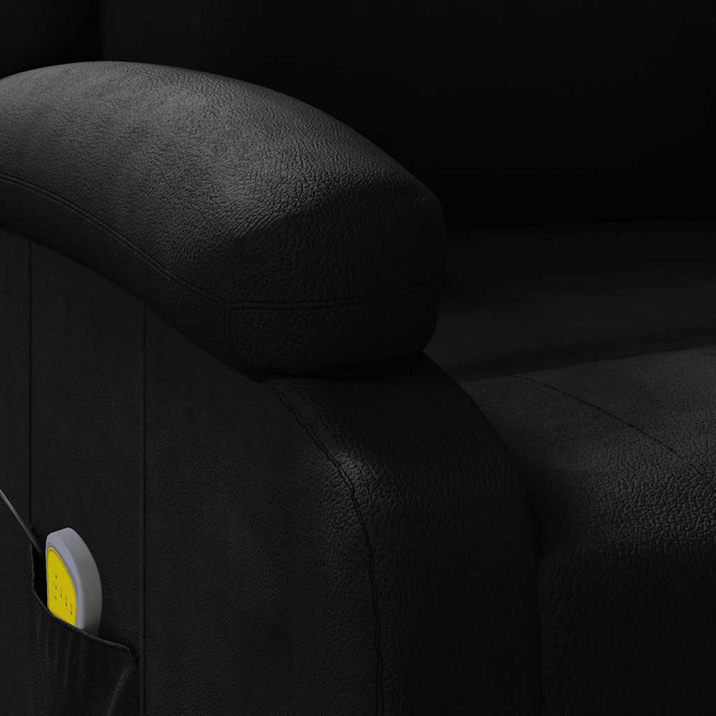 Fauteuil de massage Noir Similicuir
