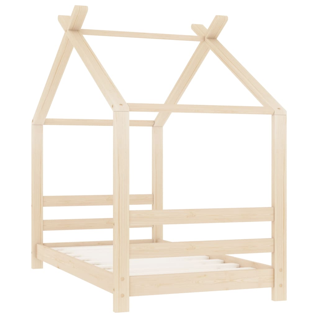 Cadre de lit d'enfant Bois de pin massif 70x140 cm - XIOS