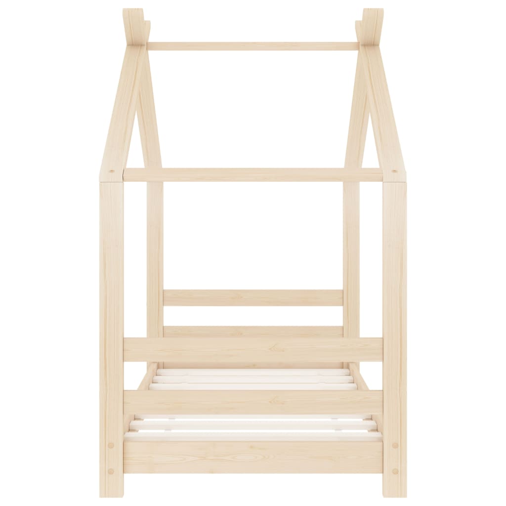 Cadre de lit d'enfant Bois de pin massif 70x140 cm - XIOS