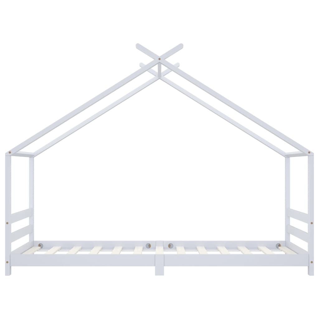 Cadre de lit d'enfant Blanc Bois de pin massif 90x200 cm - XIOS