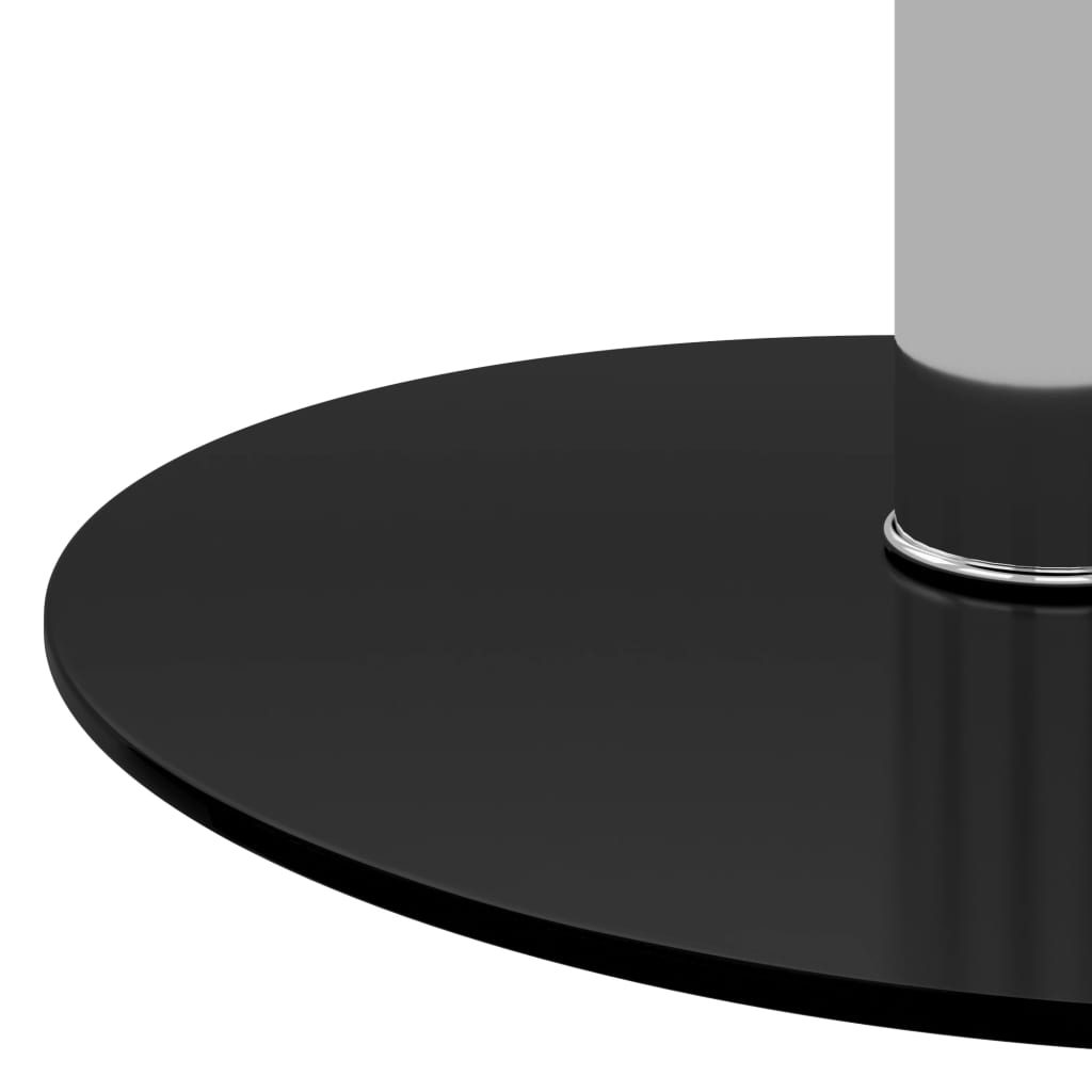 Table basse Noir 40 cm Verre trempé - XIOS