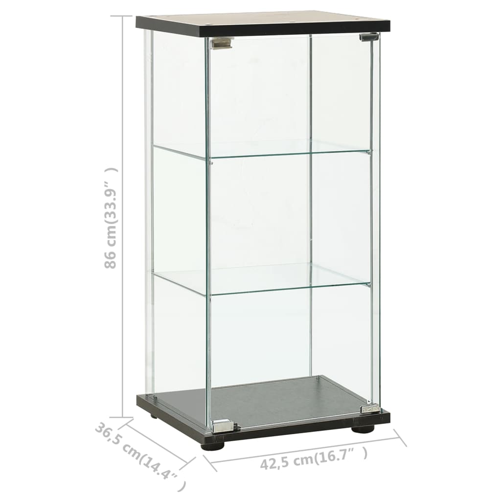 Armoire de rangement Verre trempé Noir - XIOS
