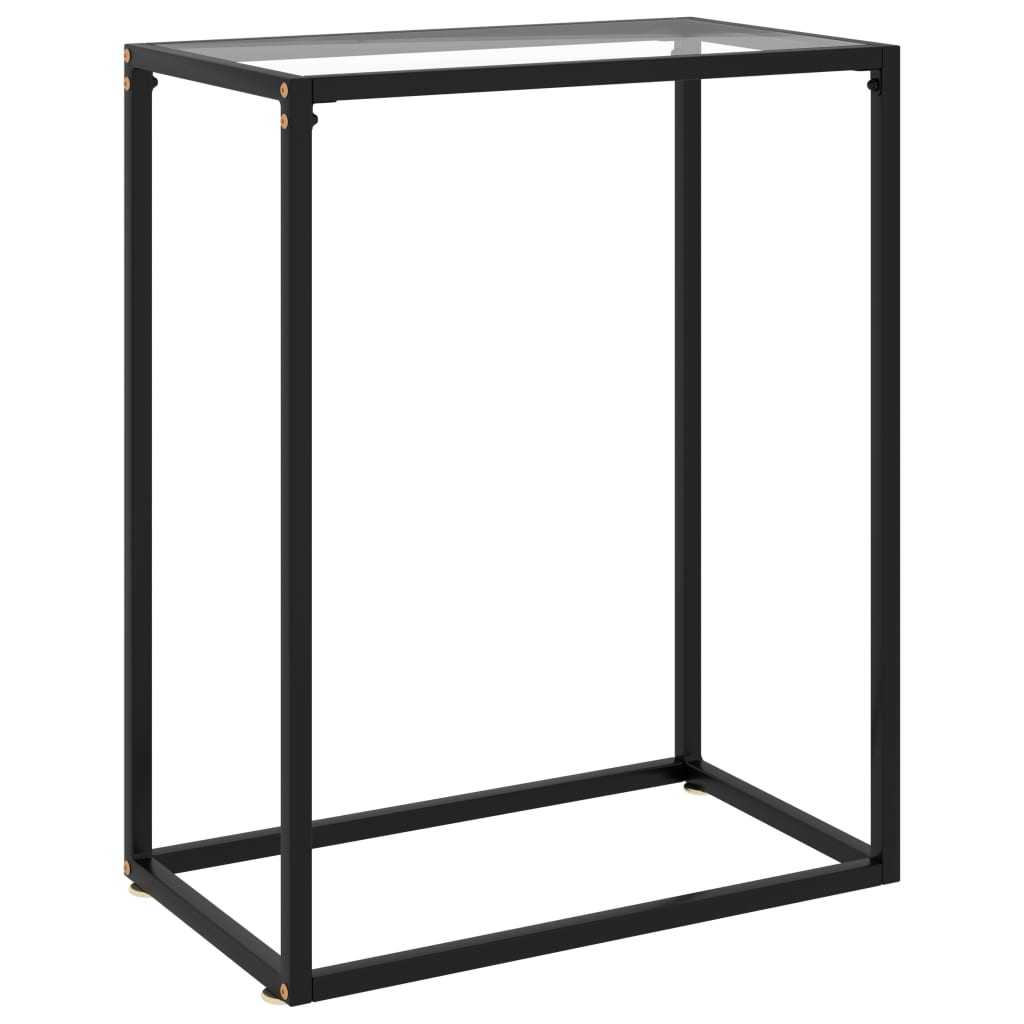 Table console Transparent 60x35x75 cm Verre trempé - XIOS