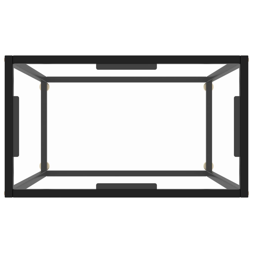 Table console Transparent 60x35x75 cm Verre trempé - XIOS