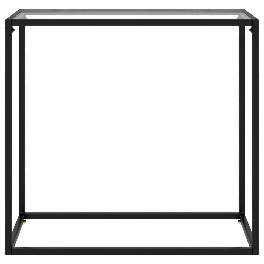 Table console Transparent 80x35x75 cm Verre trempé - XIOS