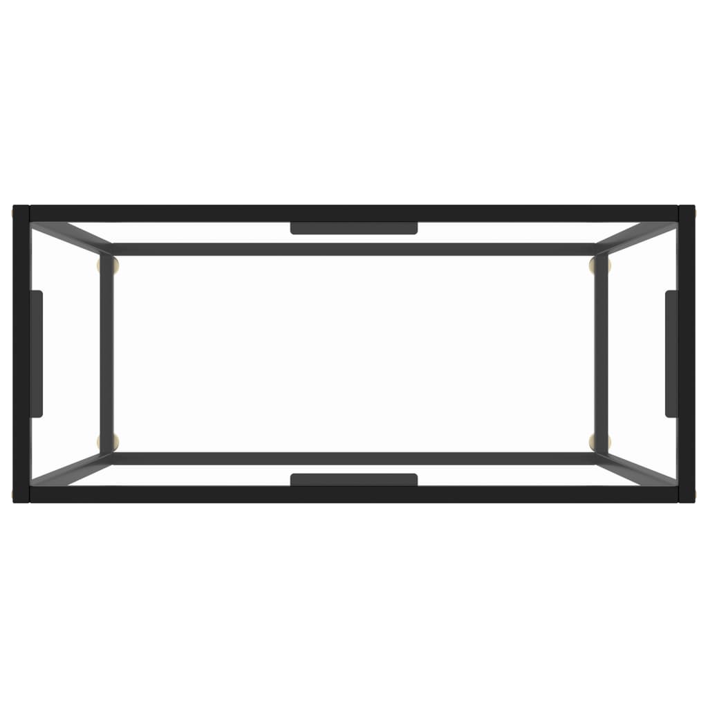 Table console Transparent 80x35x75 cm Verre trempé - XIOS