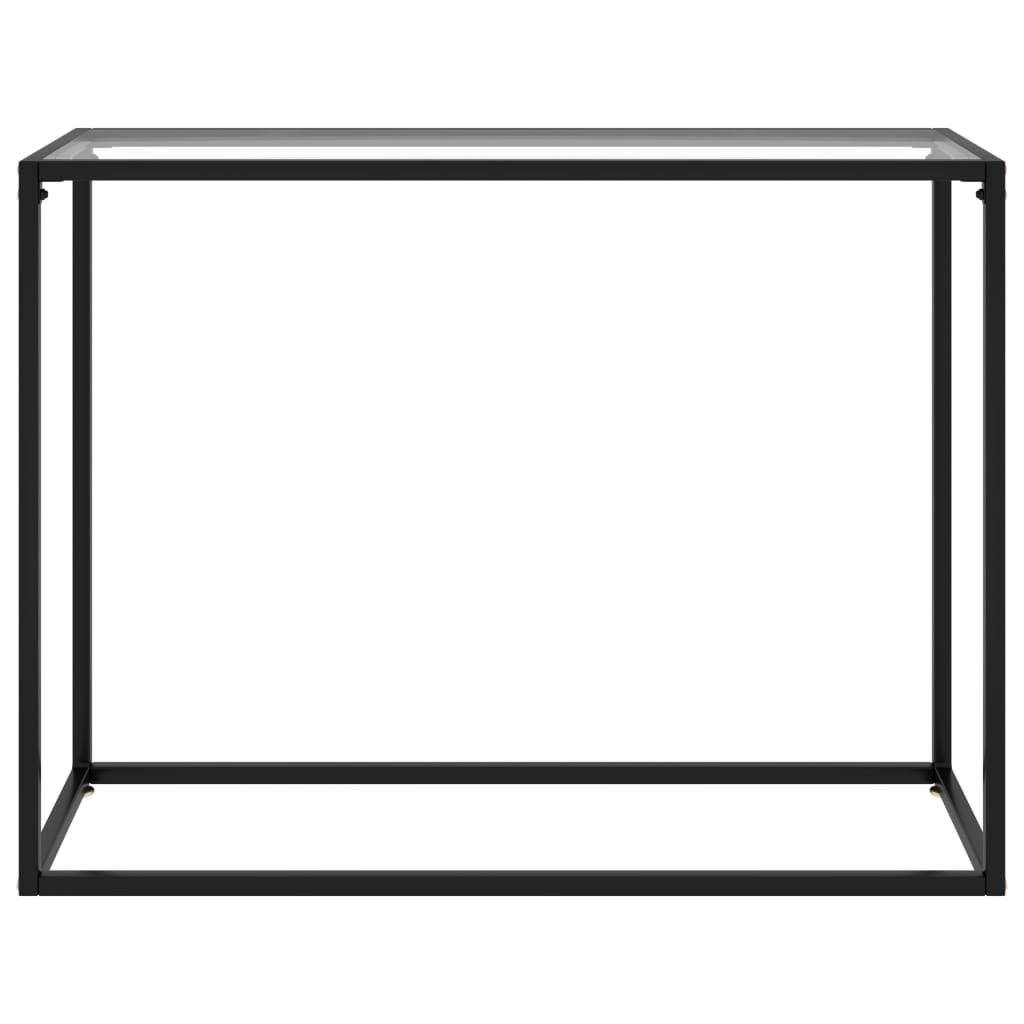 Table console Transparent 100x35x75 cm Verre trempé - XIOS
