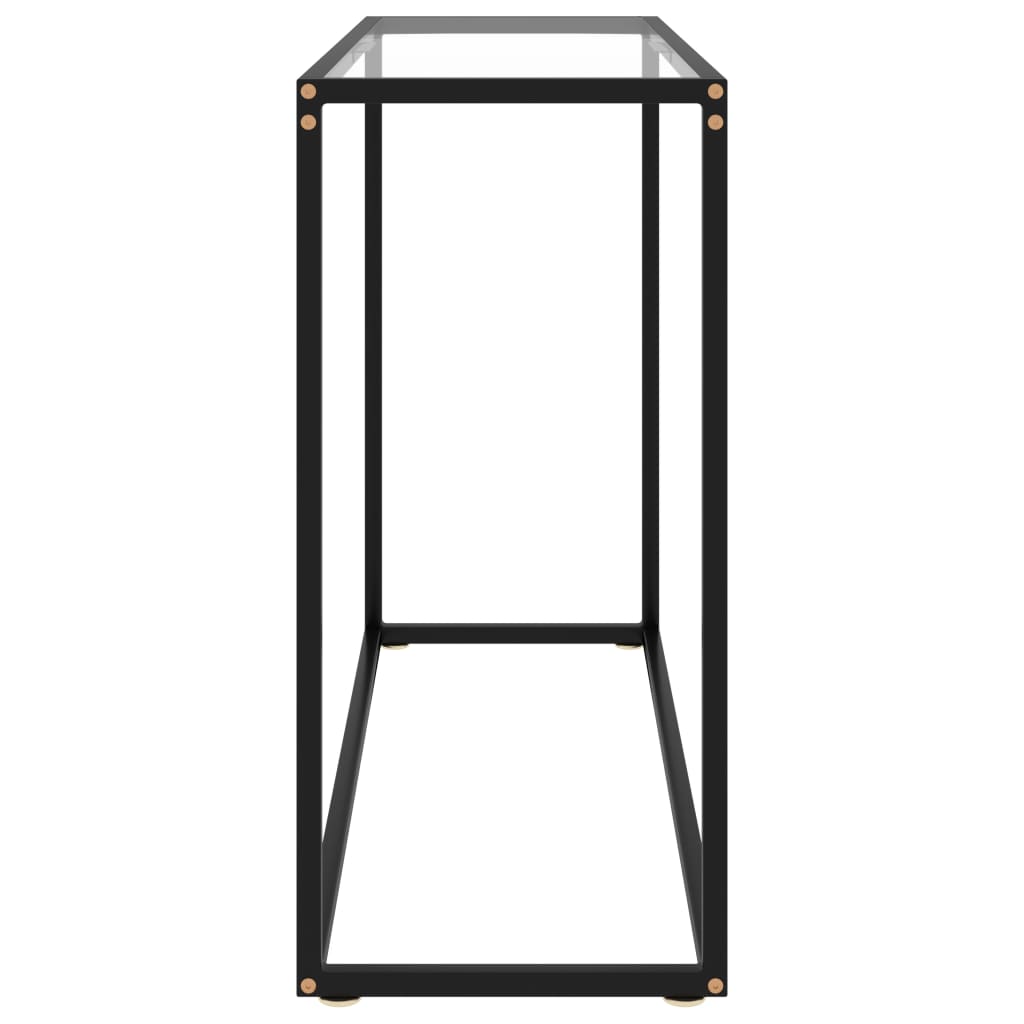 Table console Transparent 100x35x75 cm Verre trempé - XIOS