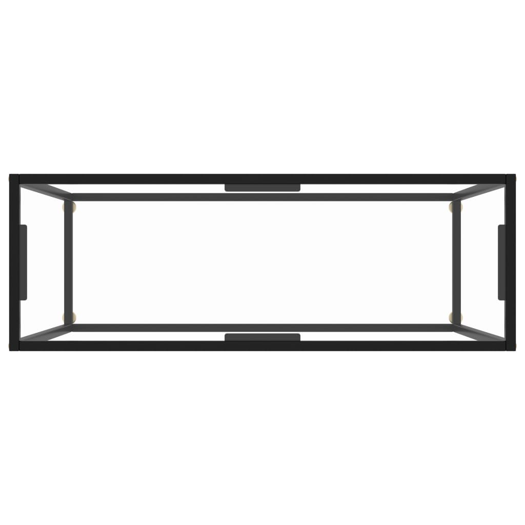 Table console Transparent 100x35x75 cm Verre trempé - XIOS