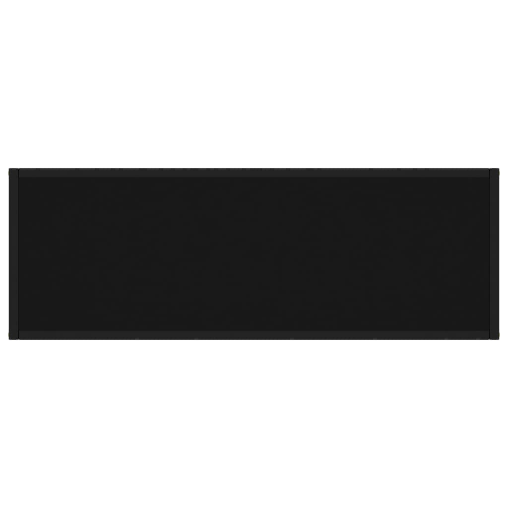 Table console Noir 100x35x75 cm Verre trempé Tables d'appoint vidaXL