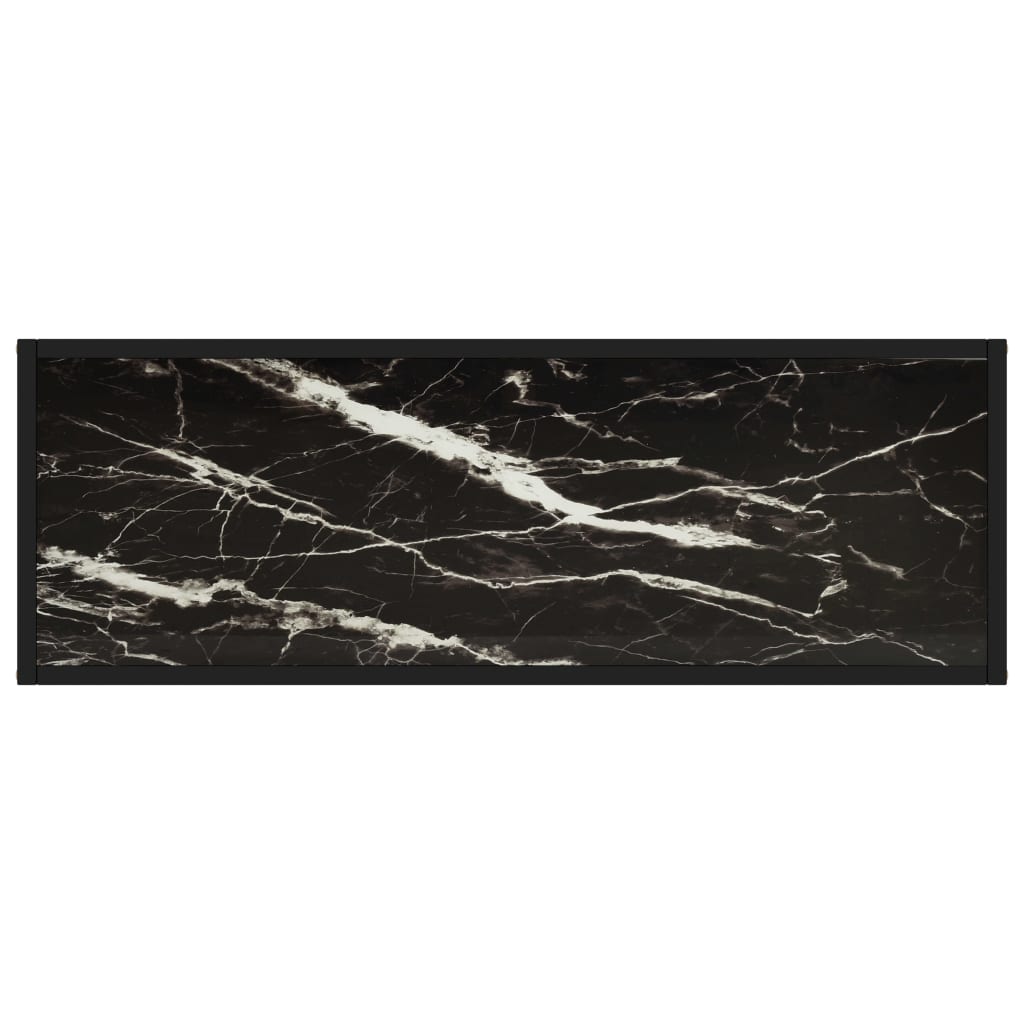 Table console Noir 100x35x75 cm Verre trempé - XIOS