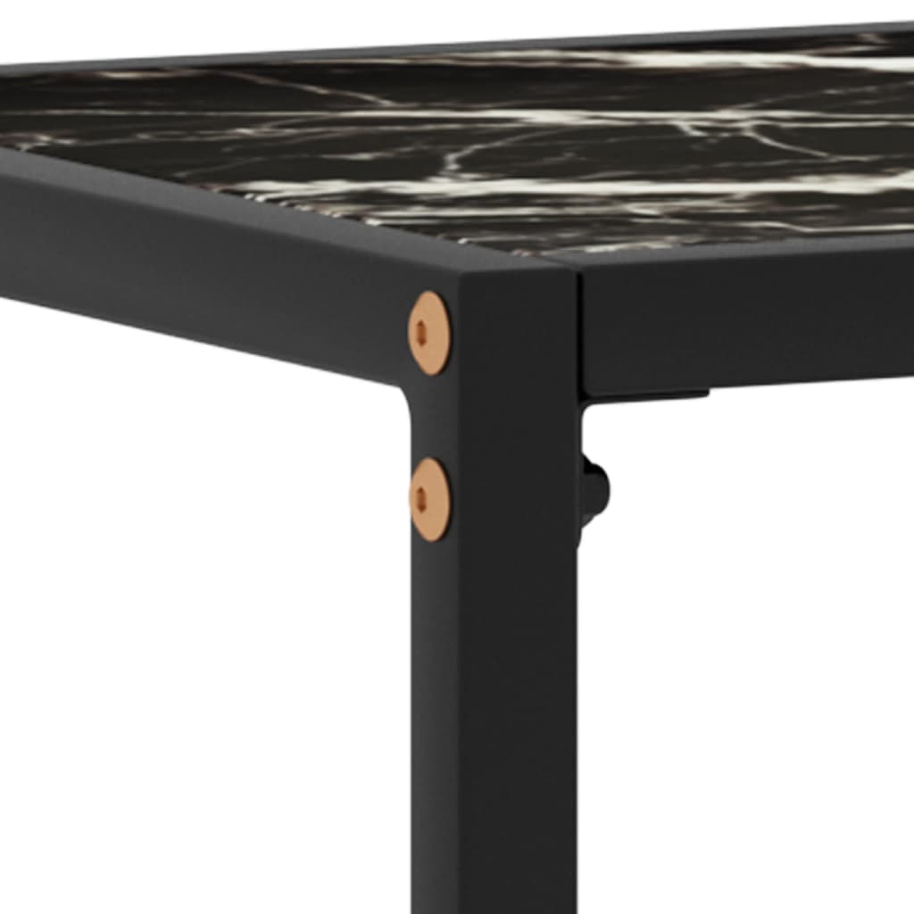 Table console Noir 100x35x75 cm Verre trempé - XIOS