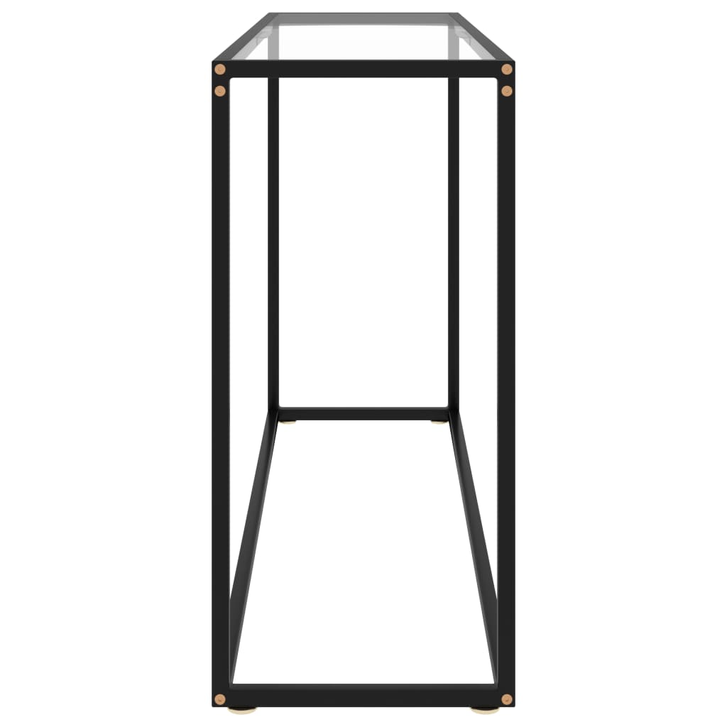 Table console Transparent 120x35x75 cm Verre trempé - XIOS