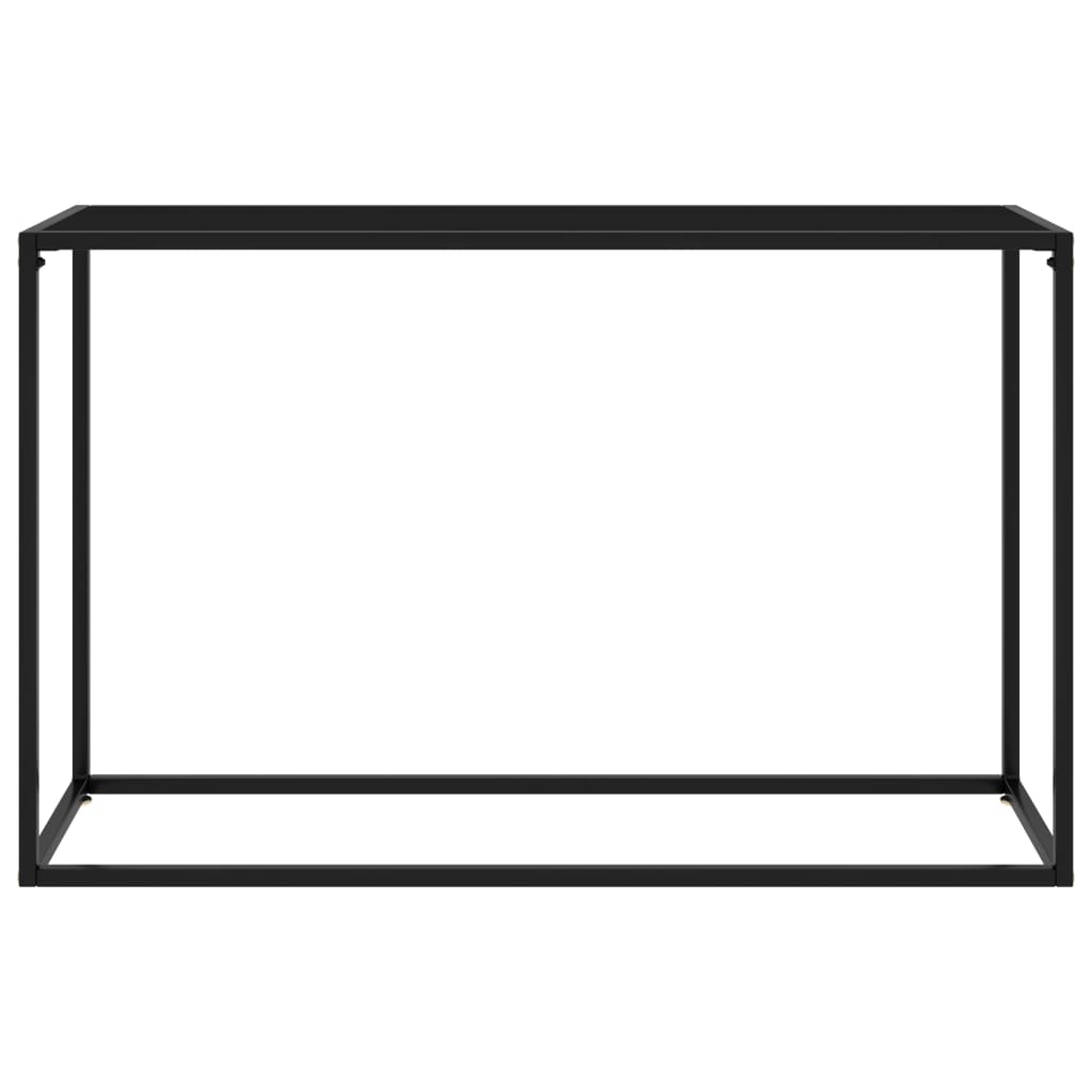 Table console Noir 120x35x75 cm Verre trempé