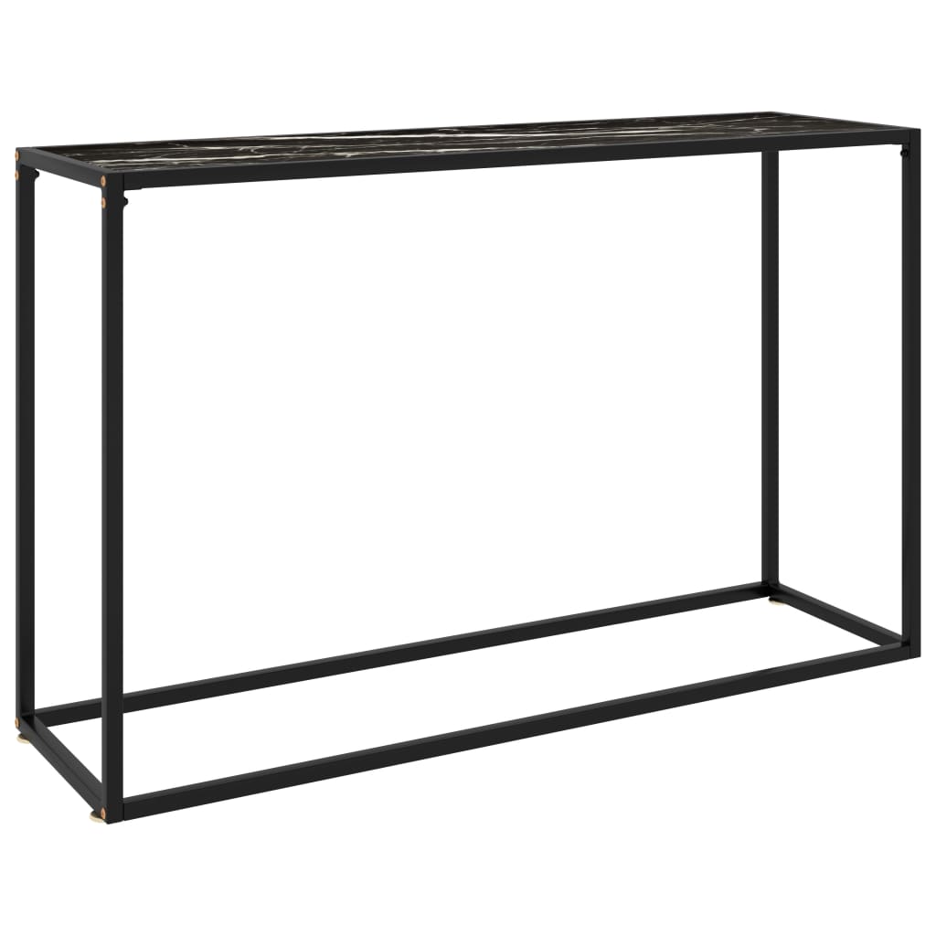 Table console Noir 120x35x75 cm Verre trempé - XIOS