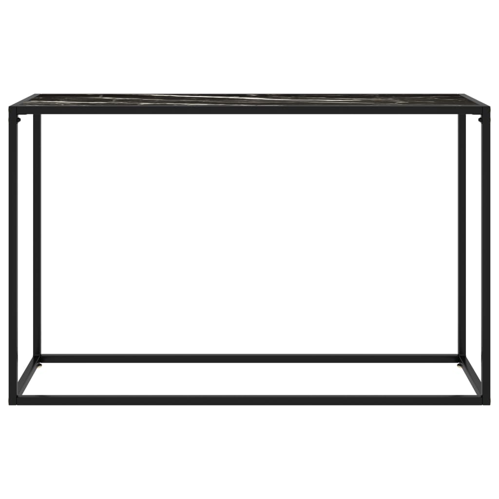 Table console Noir 120x35x75 cm Verre trempé - XIOS