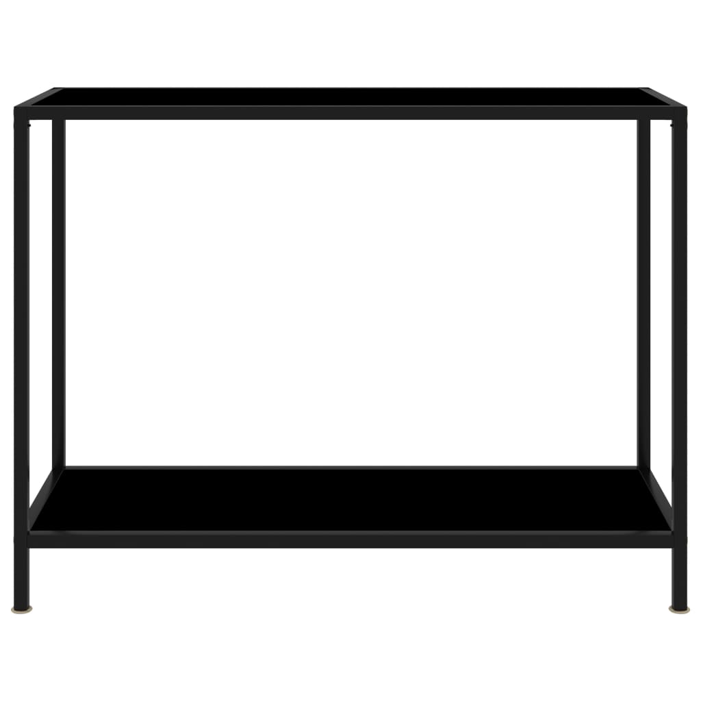 Table console Noir 100x35x75 cm Verre trempé - XIOS