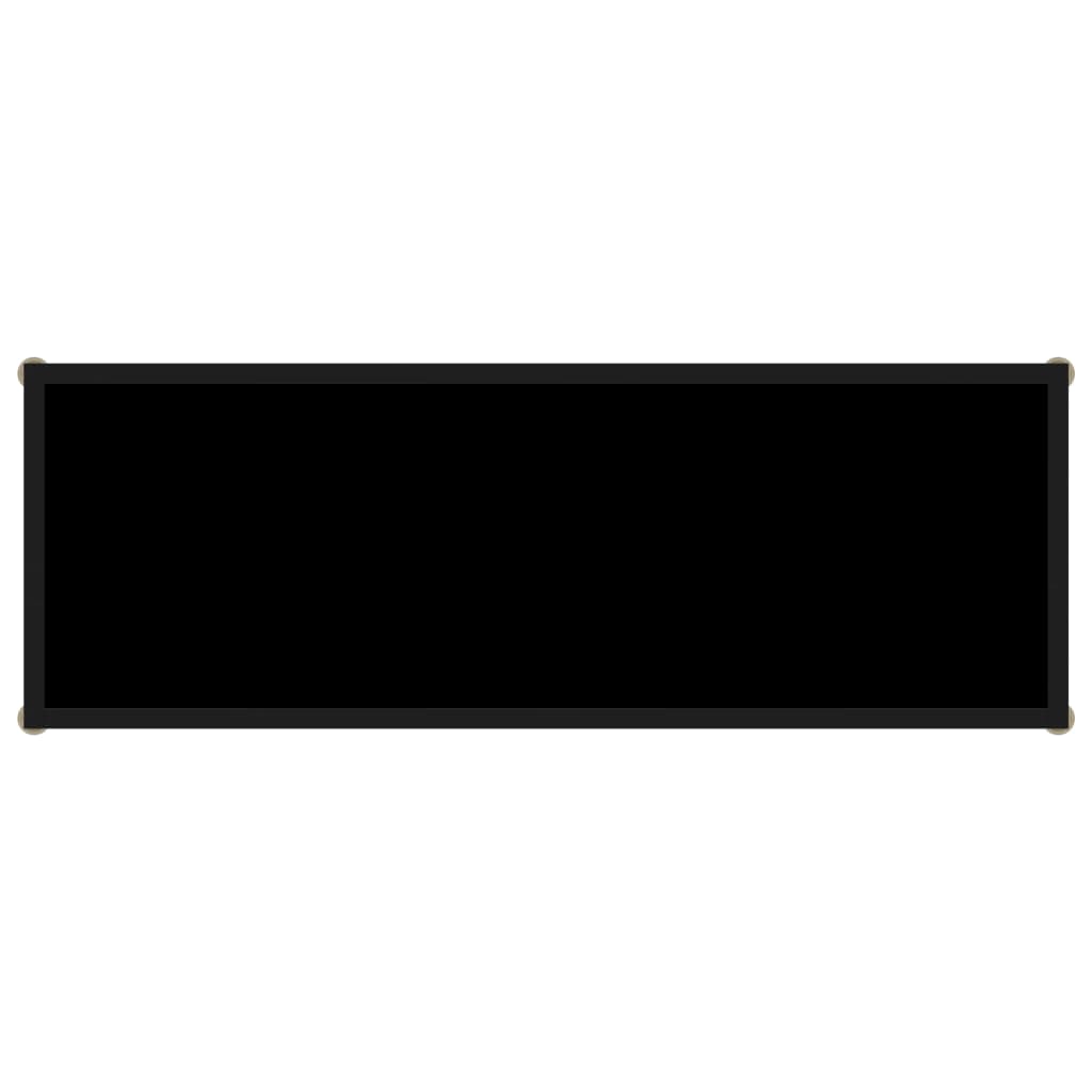 Table console Noir 100x35x75 cm Verre trempé - XIOS