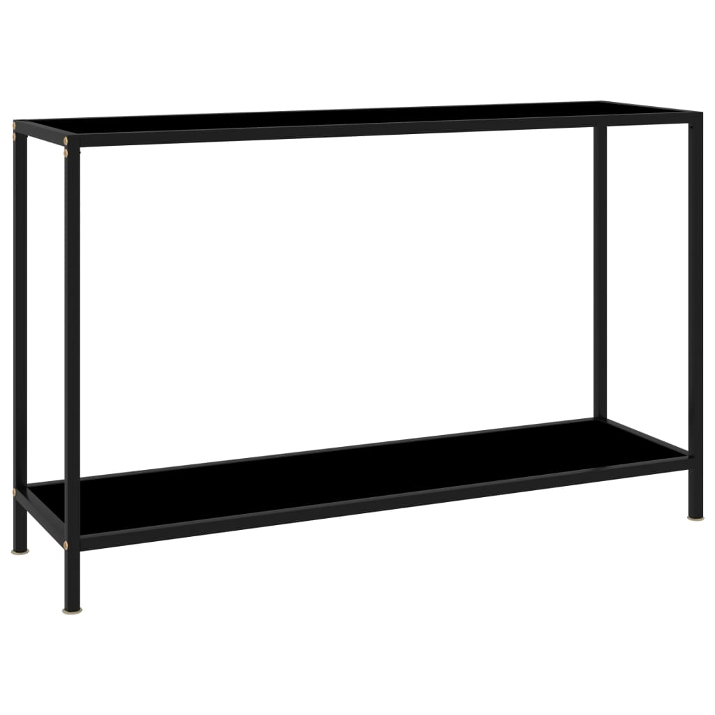 Table console Noir 120x35x75 cm Verre trempé - XIOS