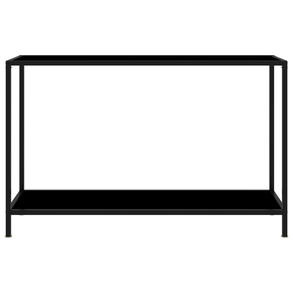 Table console Noir 120x35x75 cm Verre trempé - XIOS