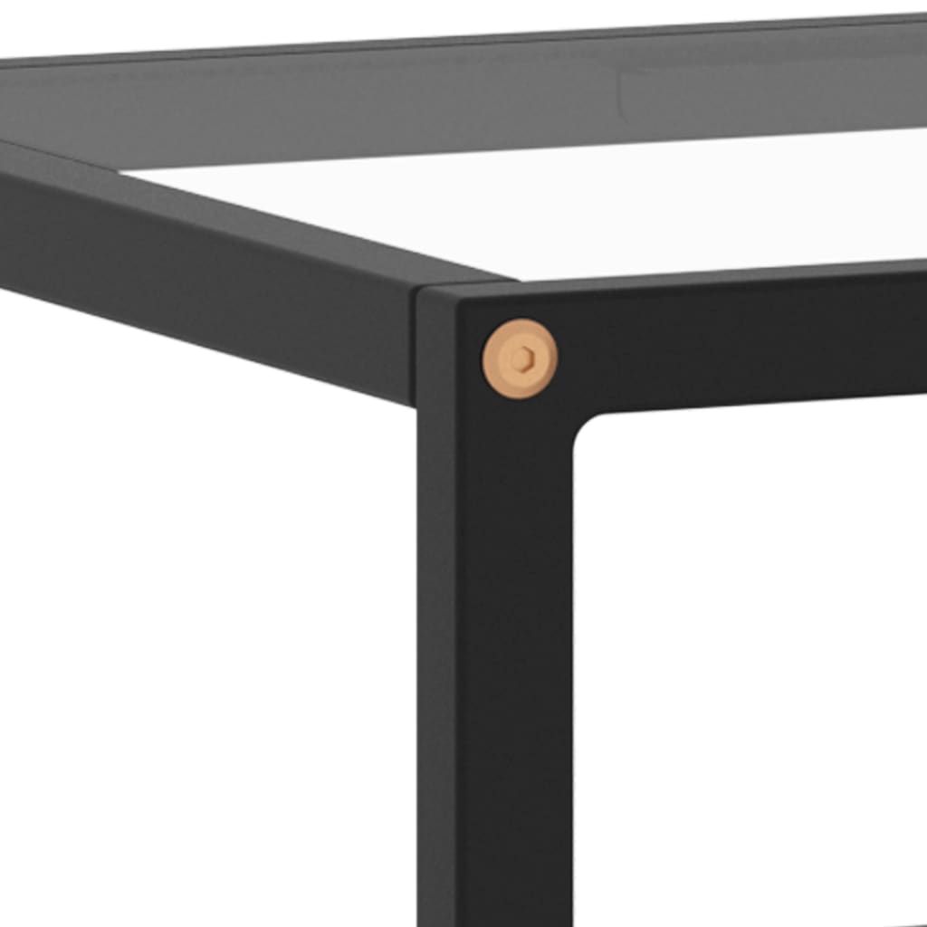 Meuble TV avec verre trempé Noir 100x40x40 cm - XIOS