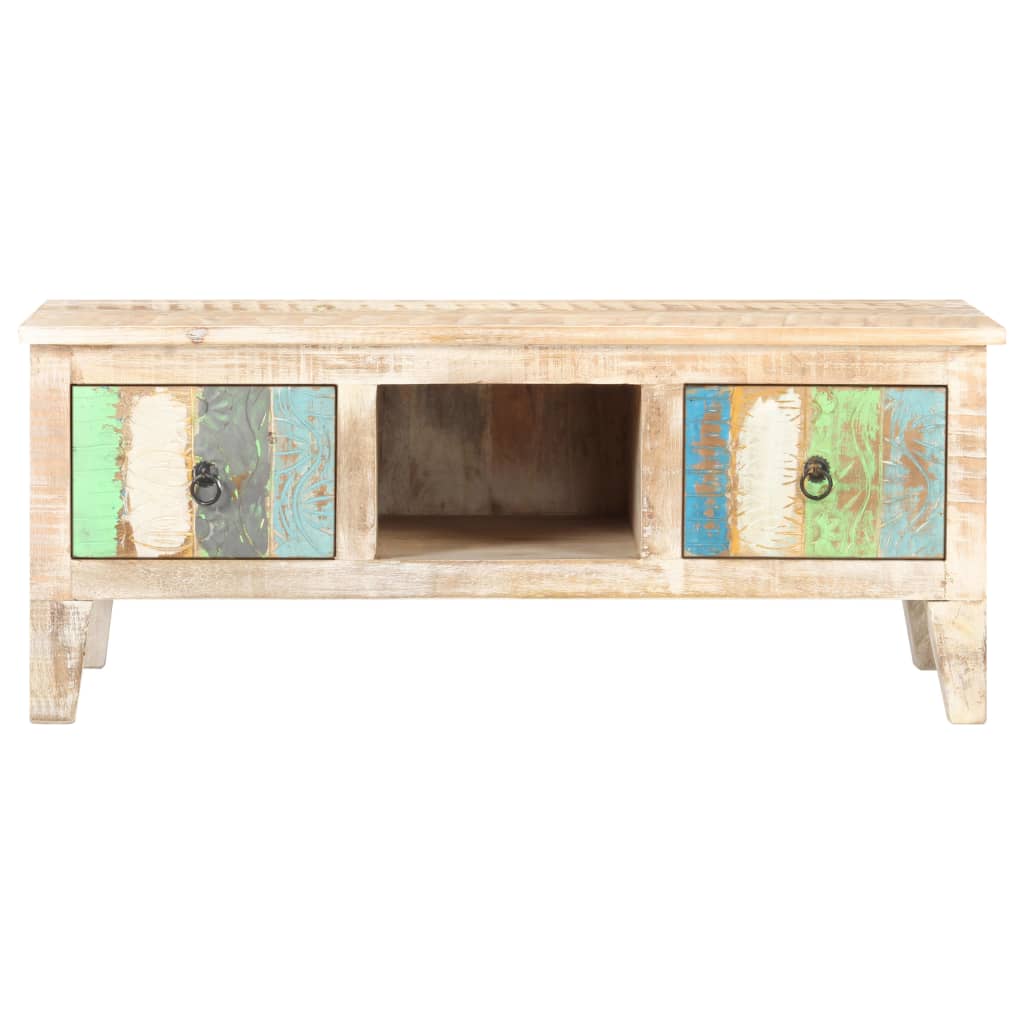 Table basse 100x55x40 cm Bois d'acacia brut - XIOS