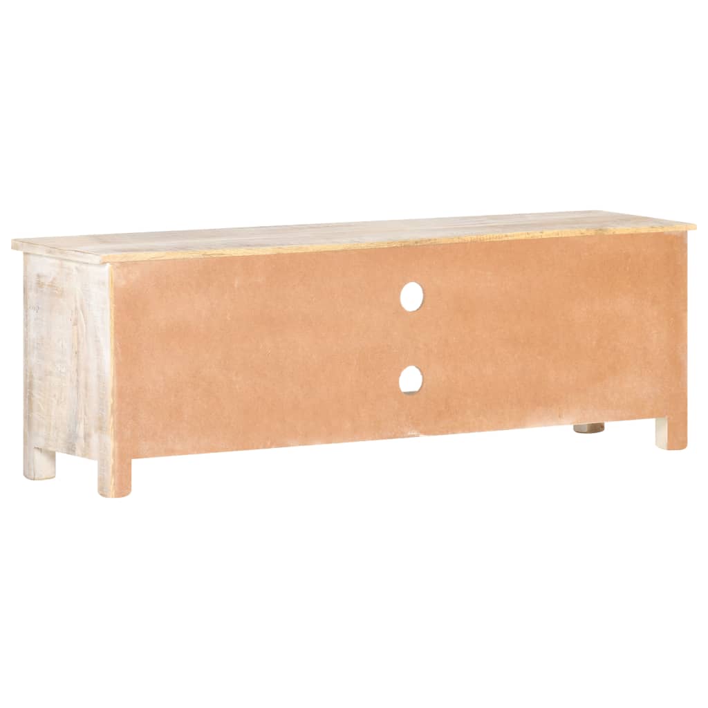 Meuble TV 120x30x40 cm Bois d'acacia brut - XIOS