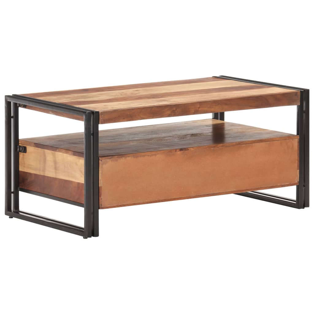 Table basse 100x55x45 cm Bois d'acacia massif - XIOS