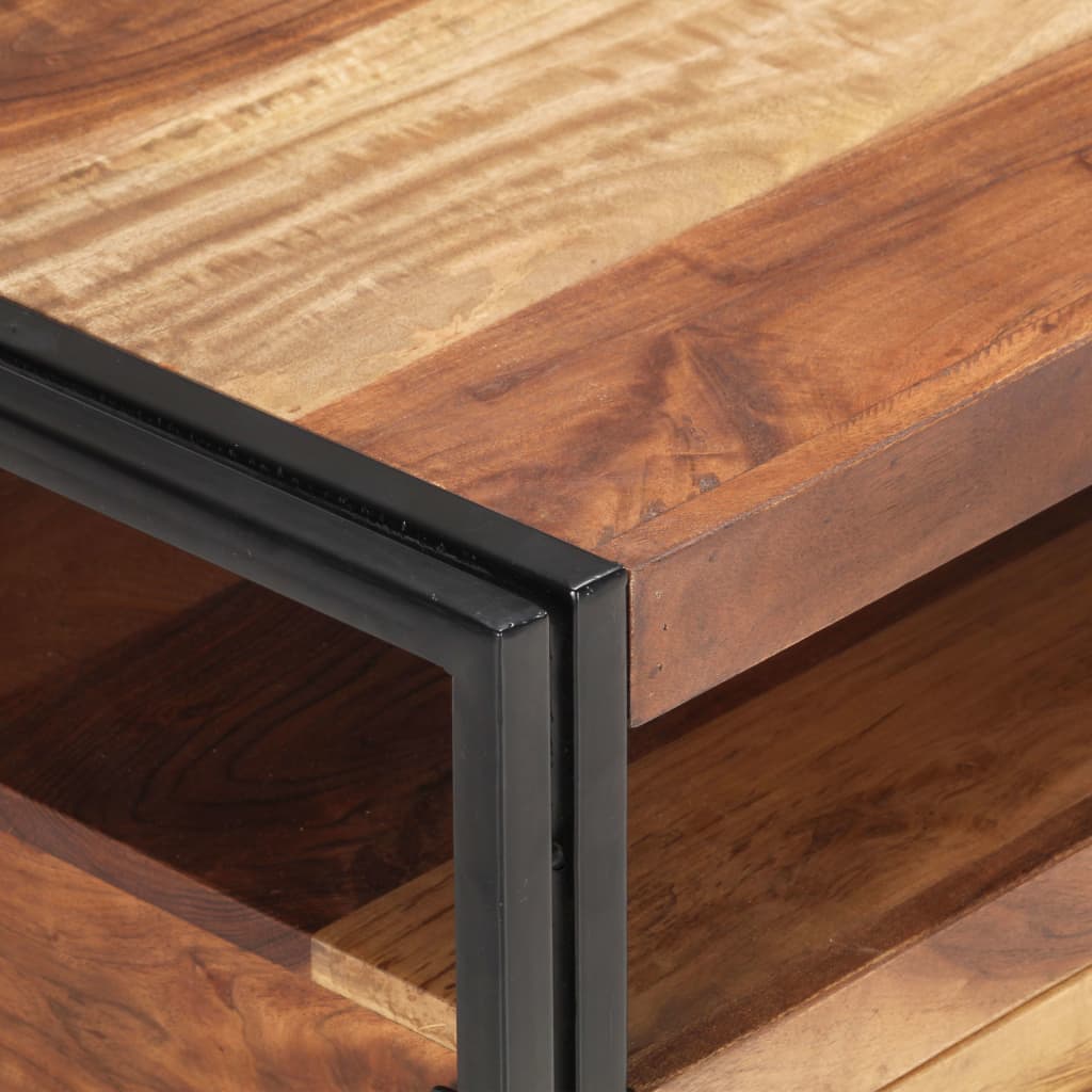 Table basse 100x55x45 cm Bois d'acacia massif - XIOS