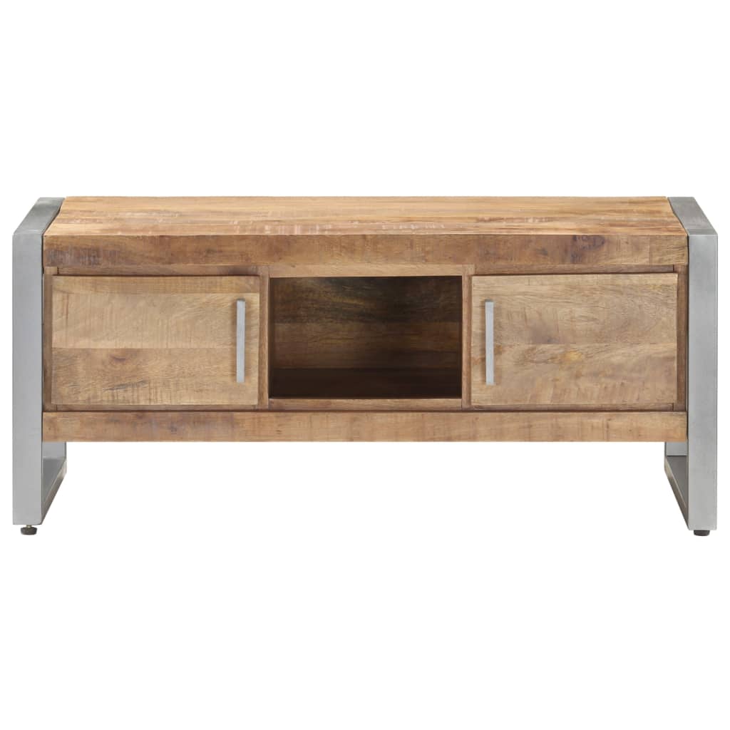 Table basse 95x50x40 cm Bois de manguier brut - XIOS