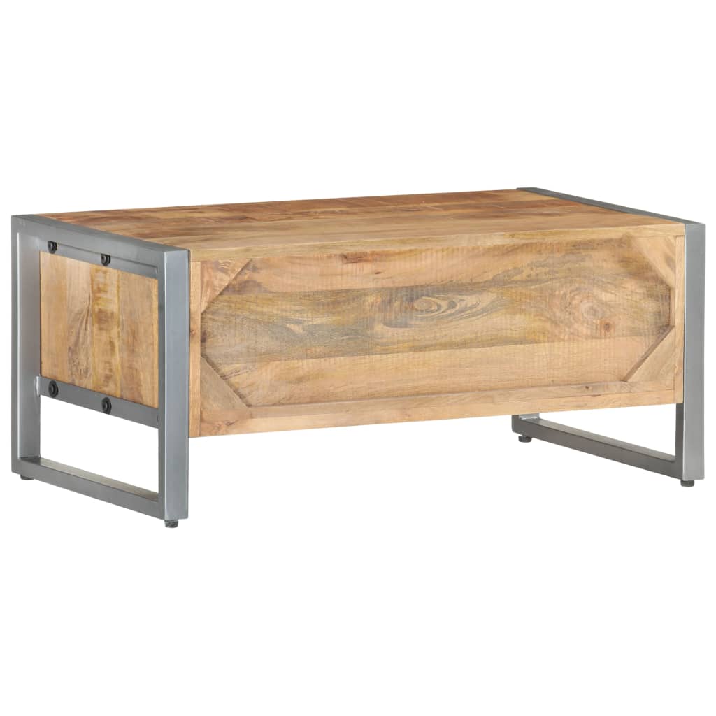 Table basse 95x50x40 cm Bois de manguier brut - XIOS