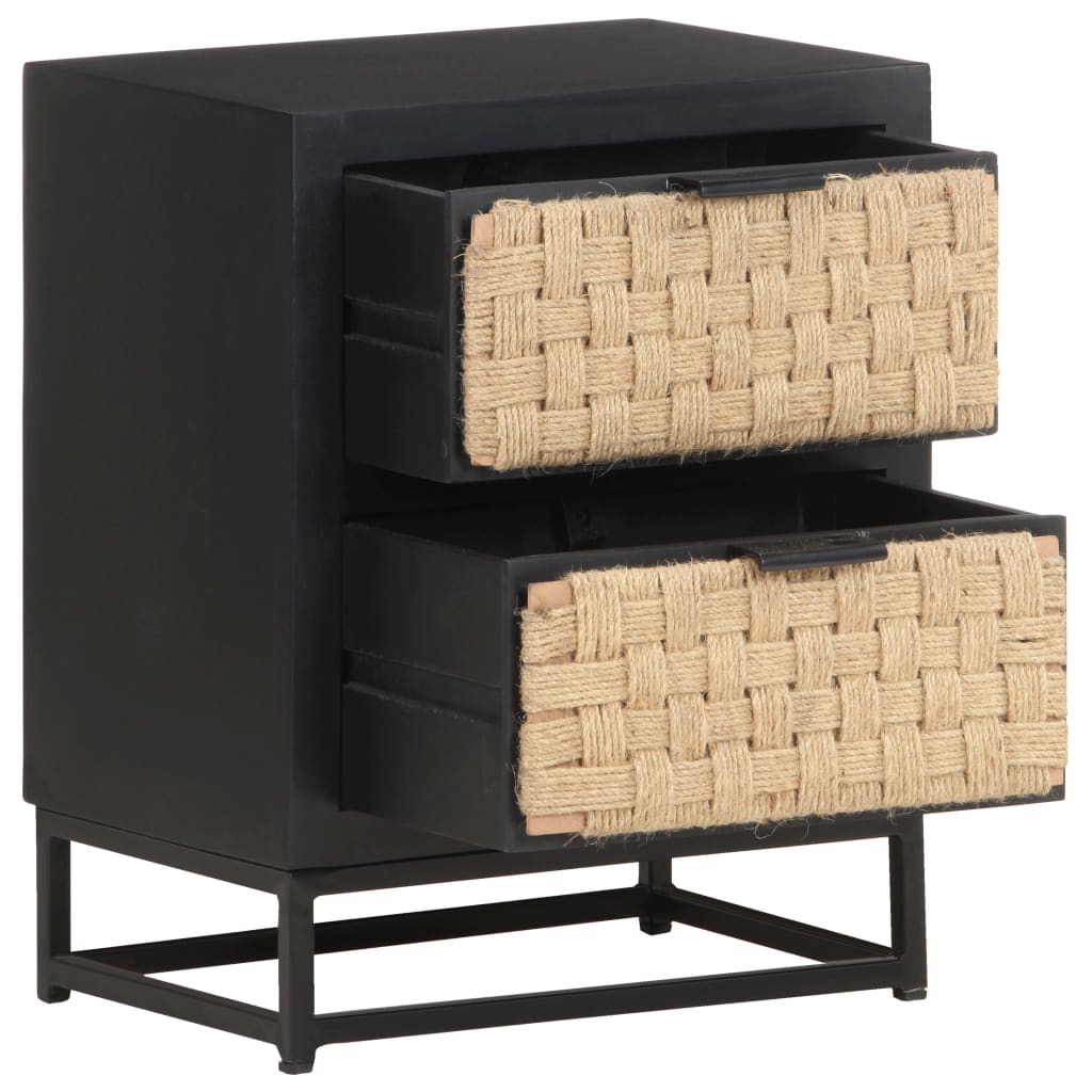Table de chevet 40x30x50 cm Bois de manguier massif - XIOS