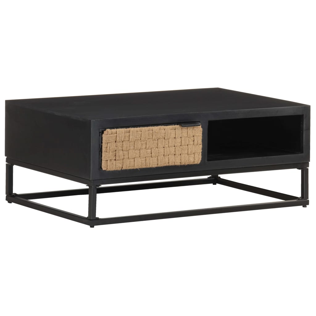 Table basse 90x60x35 cm Bois de manguier massif - XIOS